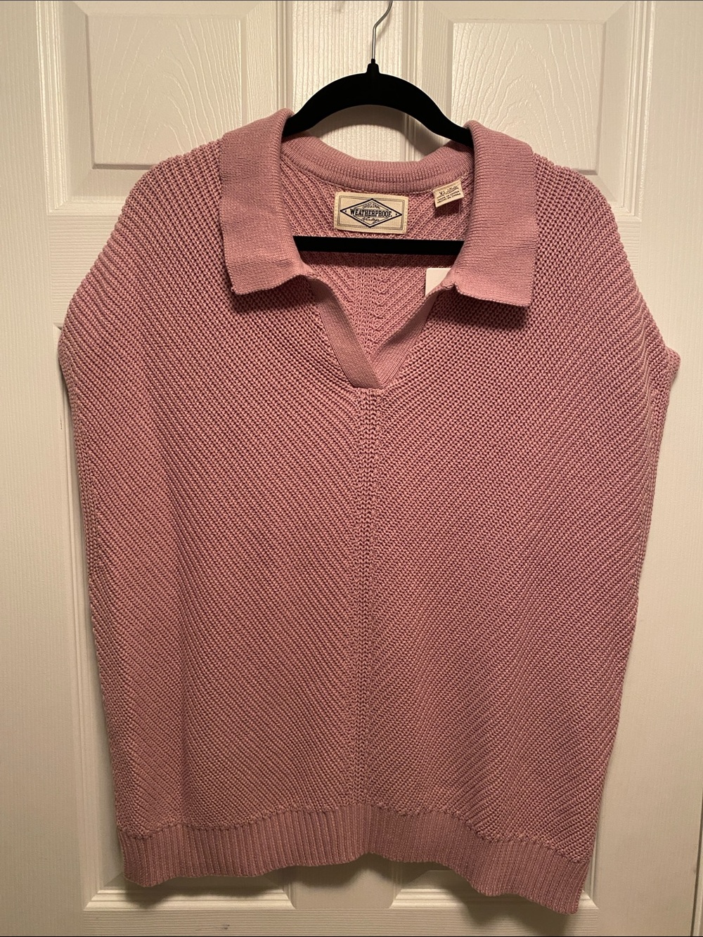 Original Weatherproof Vintage Women's Light Purple V-Neck Sweater Vest…size XL